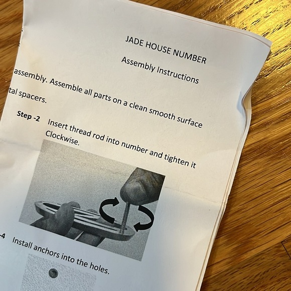 Anthropologie Jade House Numbers 0 or 8 NIB - Picture 8 of 13